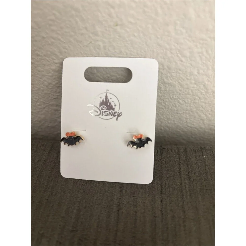 Disney Parks 2026 Halloween Mickey Mouse Bat Earrings New